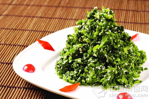 益智健腦小涼菜  芝麻菠菜