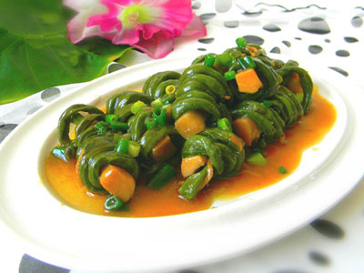豇豆糾結白靈菇