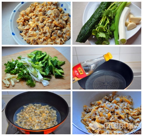 香蔥蜆子肉拌黃瓜