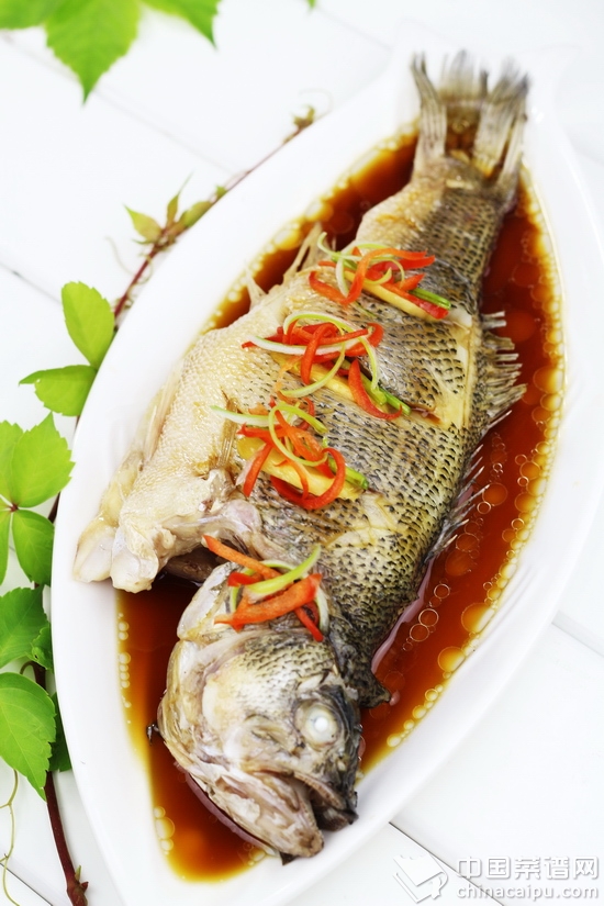 微波清蒸鱸魚