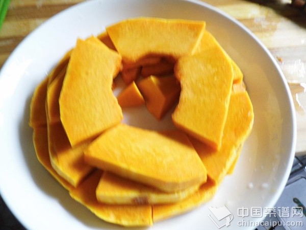 香辣蝦仁蒸南瓜