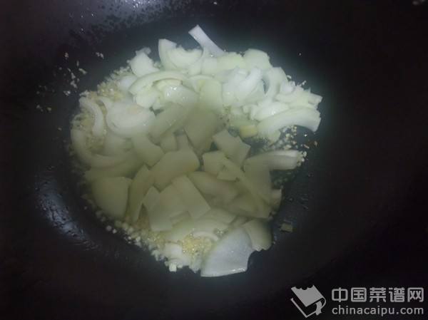 彩椒炒魷魚