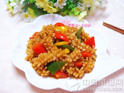 彩椒魷魚花
