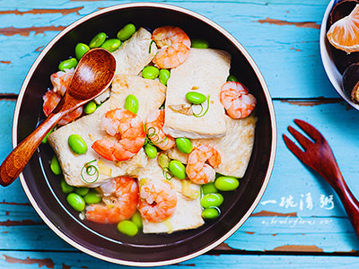 黃金甲蝦仁豆腐
