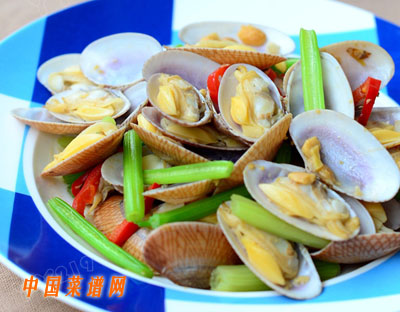 豆醬炒花甲