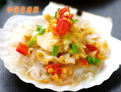 蒜蓉粉絲蒸扇貝