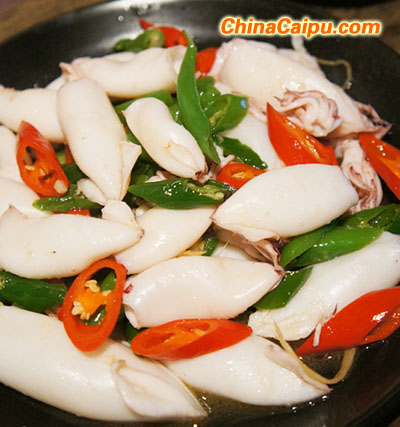 雙椒魷魚仔