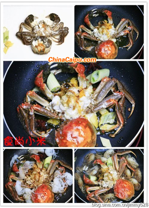 螃蟹燒魔芋