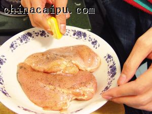 香煎檸檬雞扒