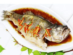 微波清蒸鱸魚