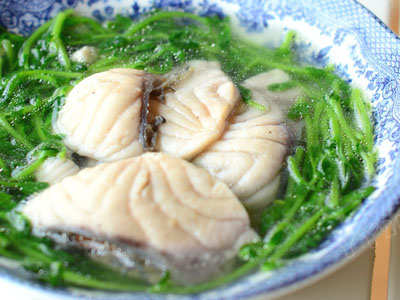 豆苗魚片湯