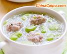 蠶豆米肉丸湯