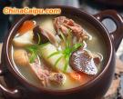 杏鮑菇燉雞湯