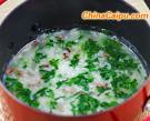 菠菜豬肝粥