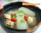 竹蓀雞湯