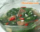 枸杞葉豬肝湯