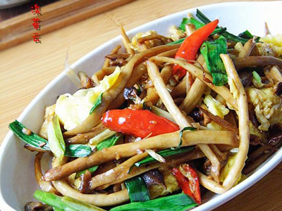 干煸茶樹菇