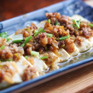 肉末搾菜蒸豆腐