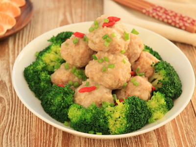 清蒸馬蹄小肉丸