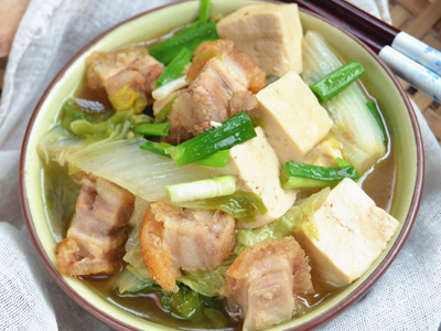 小白菜燉豆腐