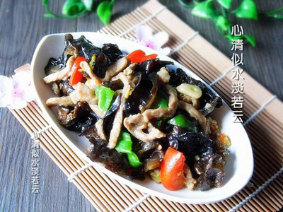 甜椒木耳肉絲