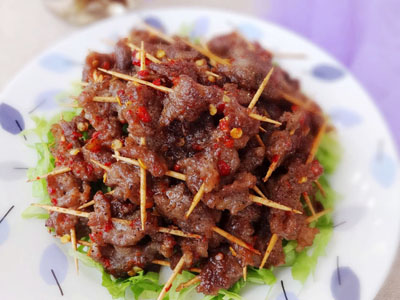 香辣牙籤牛肉