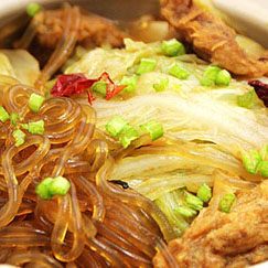 白菜肉渣燉粉條