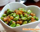 蘿蔔乾炒毛豆