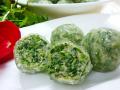 水晶薺菜圓子