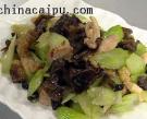 黑豆芹菜炒雞條