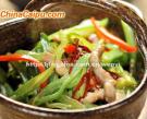 扁豆炒肉絲