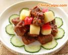 蘋果煎牛肉