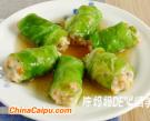 蒸包心菜肉卷