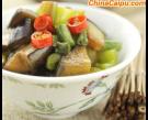 茄子炒豇豆