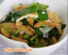 芹蒜炒油豆腐絲
