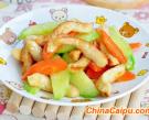 黃瓜胡蘿蔔炒香腸