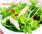 開胃小菜--芹菜苗拌腐竹