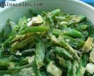 蛋滑豆角絲