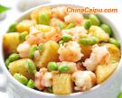 蝦仁炒饃丁