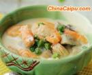奶香青豆煨河蝦