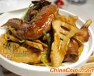 玉蘭片燒雞肉