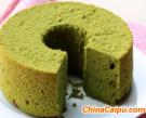 抹茶蜜豆貝印戚風蛋糕