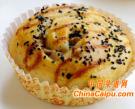 黑芝麻洋蔥肉卷