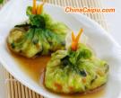 鮮蝦碧玉生菜飯包