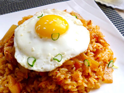 培根泡菜炒飯