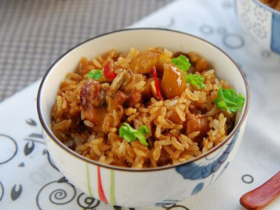 栗子燜雞飯