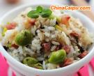 香腸粒鹹菜蠶豆飯