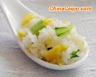 青菜蛋炒飯