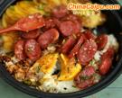 蒜味香腸土豆煲仔飯