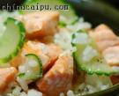 三文魚黃瓜燴飯